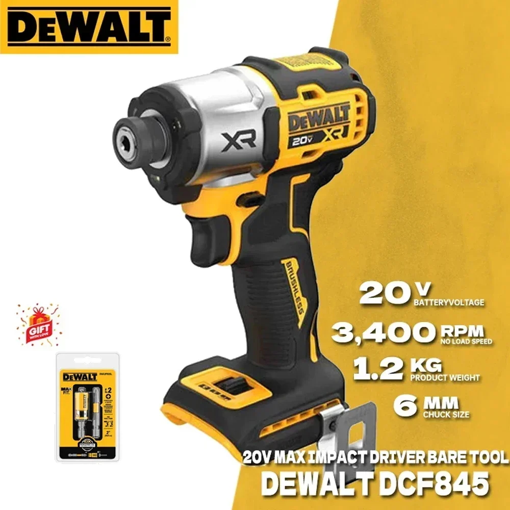 DEWALT DCF845 20V MAX XR 3-Speed Impact 1/4'' Driver Cordless