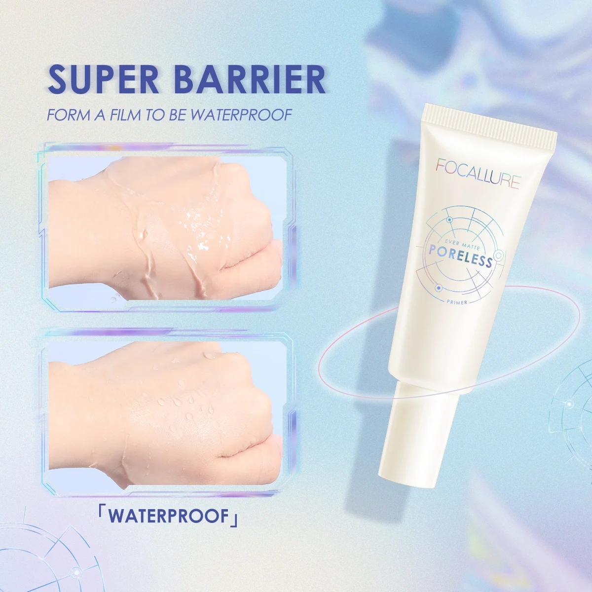 Makeup Primer FOCALLURE Invisible Pore Light Oil-Free Finish No Creases Not Cakey Face Concealer Women Cosmetics