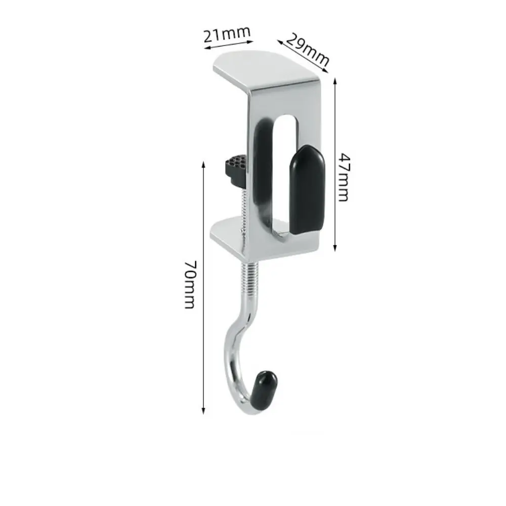 Adjustable Desk Edge Hook Galvanized Steel