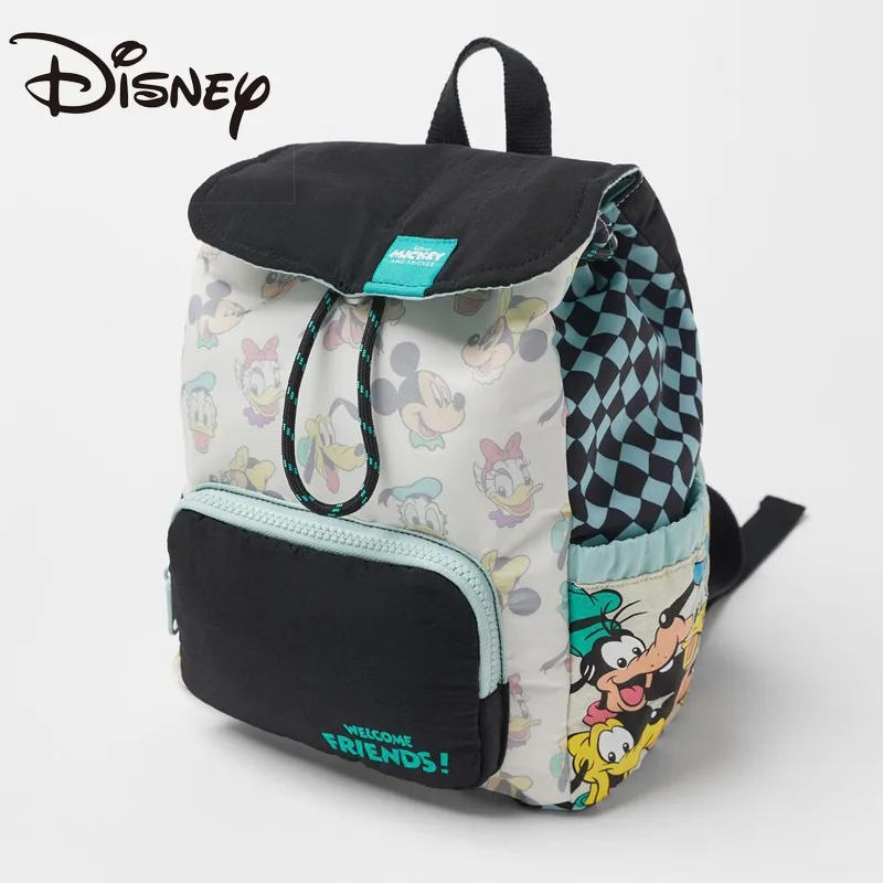 

2024 Disney Cartoom Backpacks for Girls Anime Mickey Minnie Mouse Pattern Large Capacity Schoolbags Kindergarten Kids Travel Bag