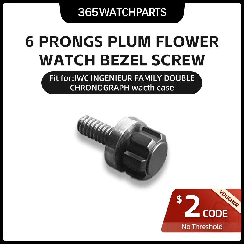 6 Punte Vite Orologio Lunetta Prugna Vite Per Iwc Ingenieur Famiglia Doppio Cronografo Iw3865 Meccanico