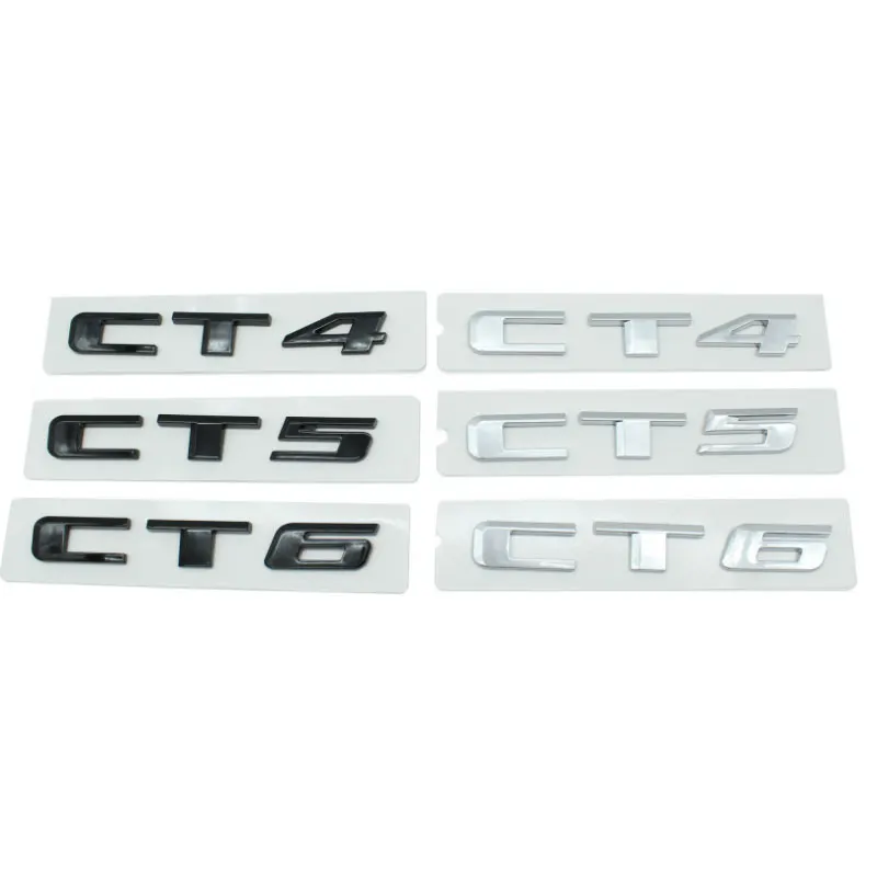 

CT4 5 6-letter car logo, For Cadillac XTS rear 25/28T 40T AWD ATSL displacement decal modified accessories