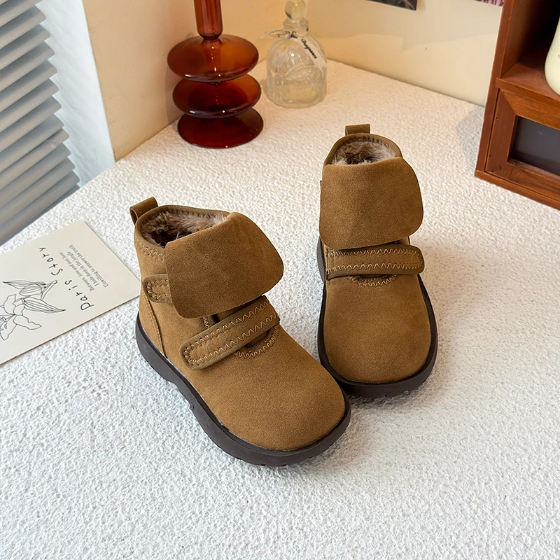 Girls Thermal Ankle Boots Winter Cotton Non Slip
