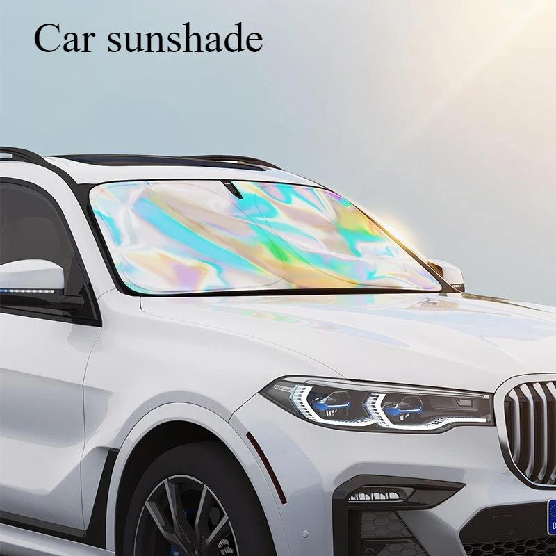 Foldable Windshield Curtains Summer Cooling Sun Protection Cover Car UVR-Reflective Sun Shade Windscreen Heat Shield