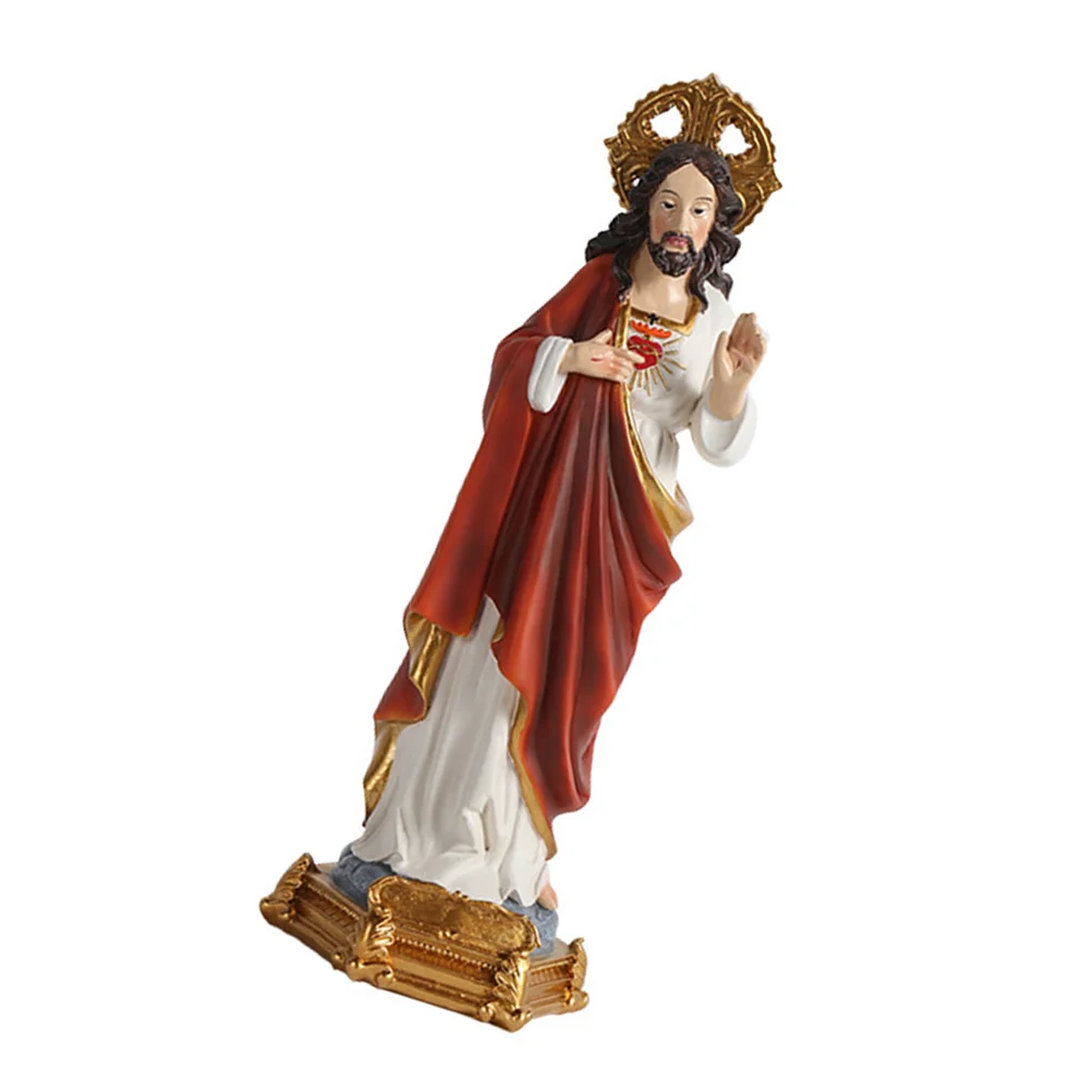 

Light House Decorations for Home Holy Jesus Statue Resin Crafts Simulation Model