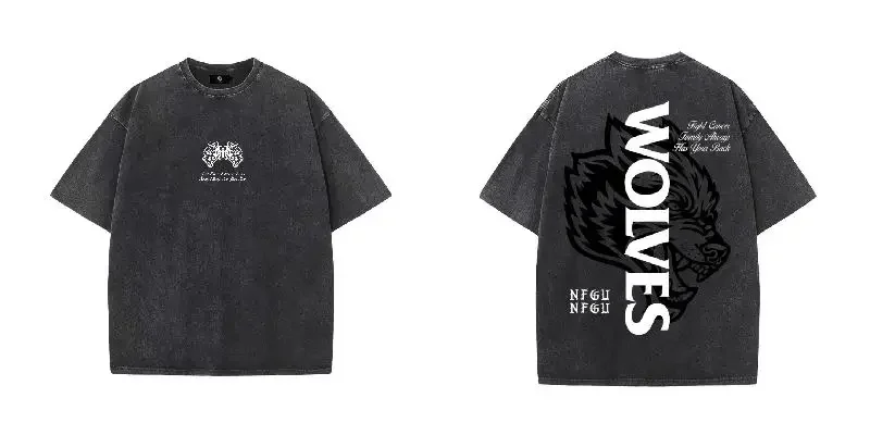 Urban Backwoods Winter Wolf Camiseta De Hombre T-Shirt