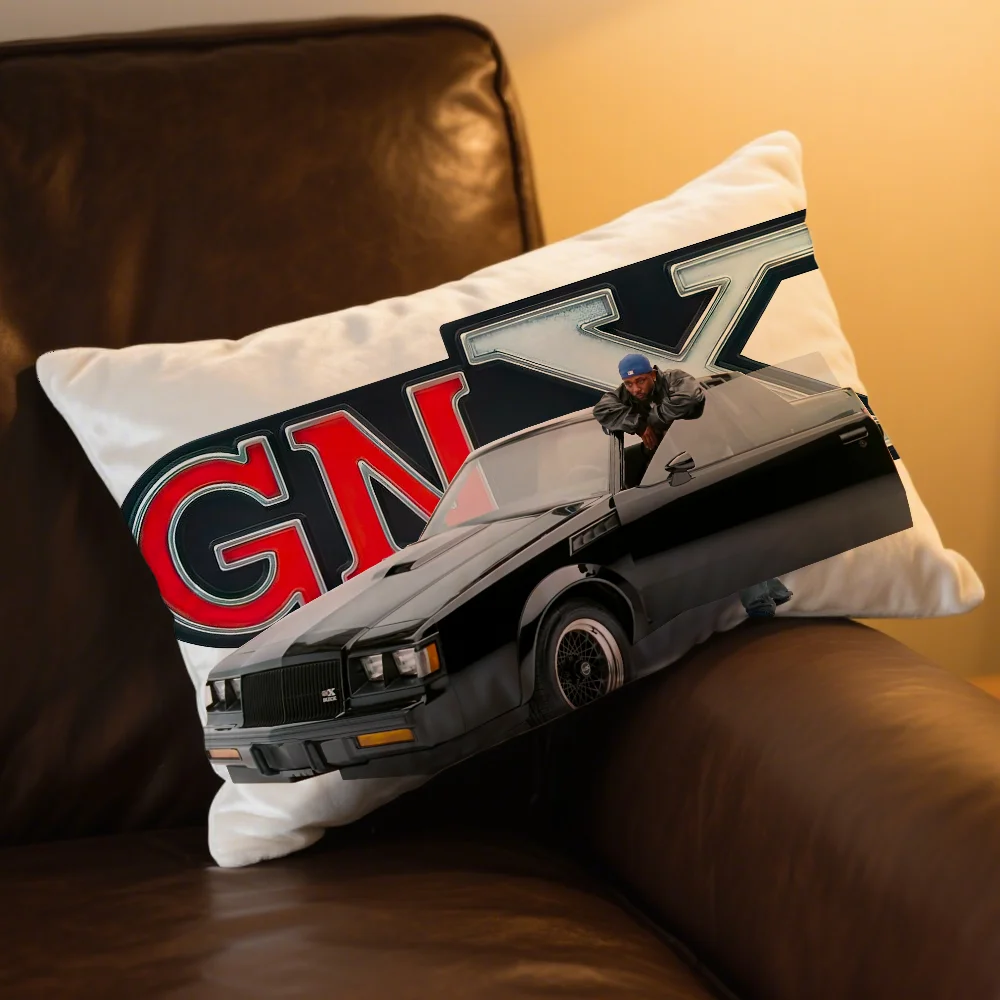 Rechteckiges Kissen Kendrick Case Rapper Druck Nachttisch Sofa Zimmer Home Gnx Dekoration Lamar Kissenbezug – Detail 4