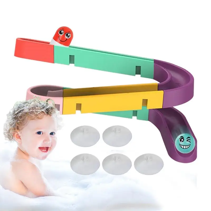 

Bath Track Toy Water Slide With Suction Cups Wall Bathtub Toys DIY Track Water Slide Bath Toys For Kids Ages 4-8