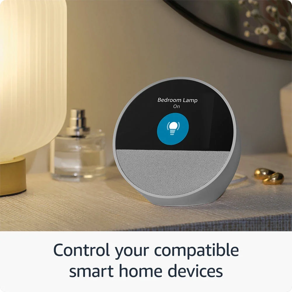 Echo Spot ( release), Smart alarm clock with vibrant sound and Alexa-All Colors