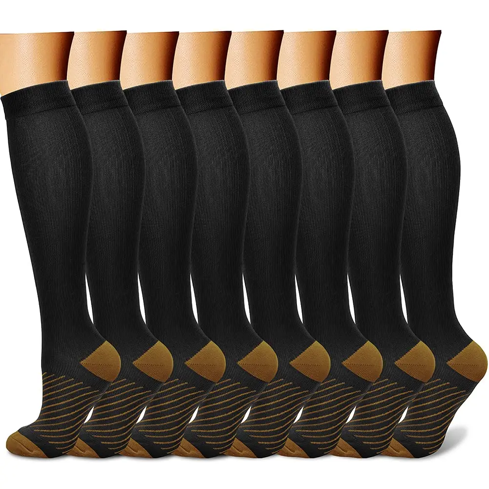 

Copper Medical Compression Socks for Women and Men Circulation Best Support for Running, Athletic, Nursing, Travel