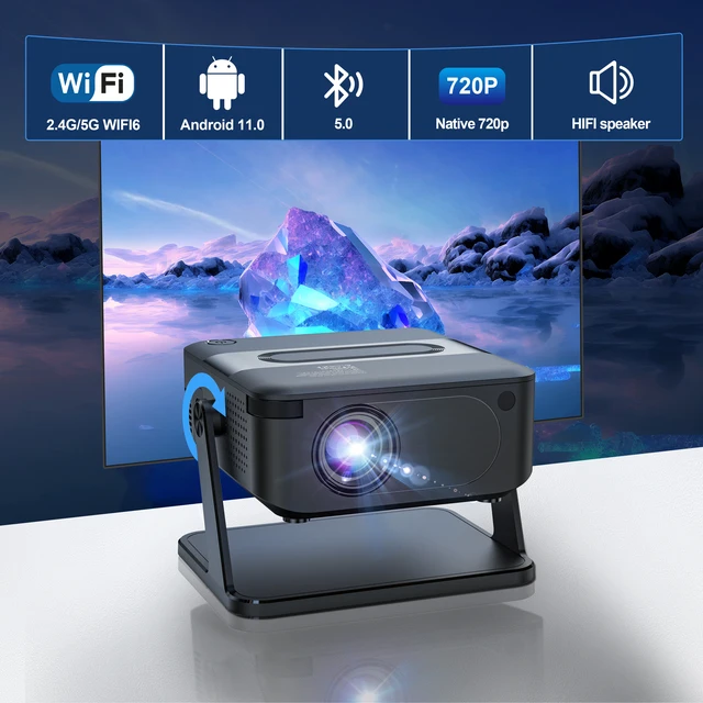 Salange HA109 Mini Projector Android11 WiFi6 BT5.0 280