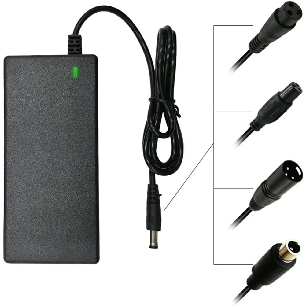 Universal Lithium Battery Charger, 42V-54.6V, 2A, Multi-Plug (EU/US)
