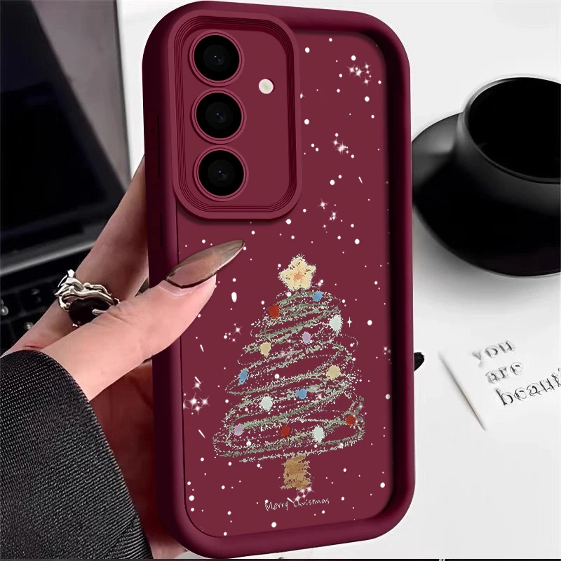 Festive Christmas Tree Soft TPU Phone Case – Durable and Stylish Protective Cover