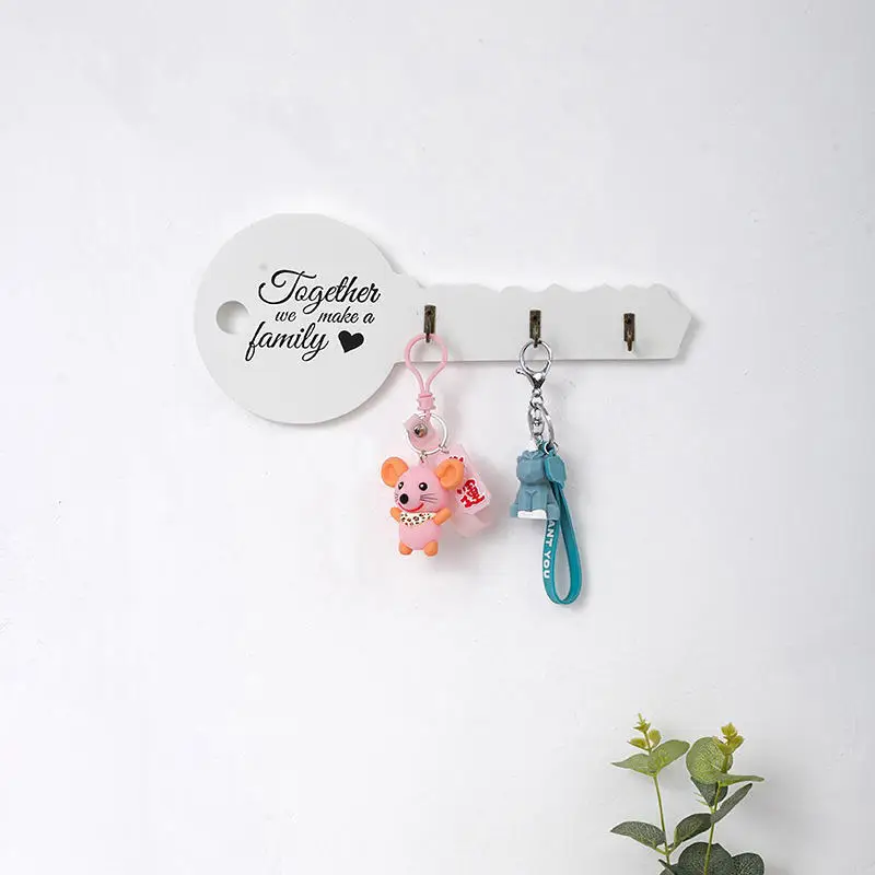 Creative Key Shape Storage Hook Key Holder Functional Wall Hanger High Demand Wall-mounted Key Rack Unique Design Wall Hook 4