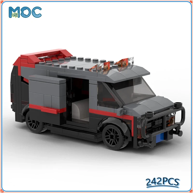 

Discount MOC Building Blocks A-Team GMC Vandura Van Model DIY Assembled Bricks Cars Vehicle Educational Display Toys Kids Gifts