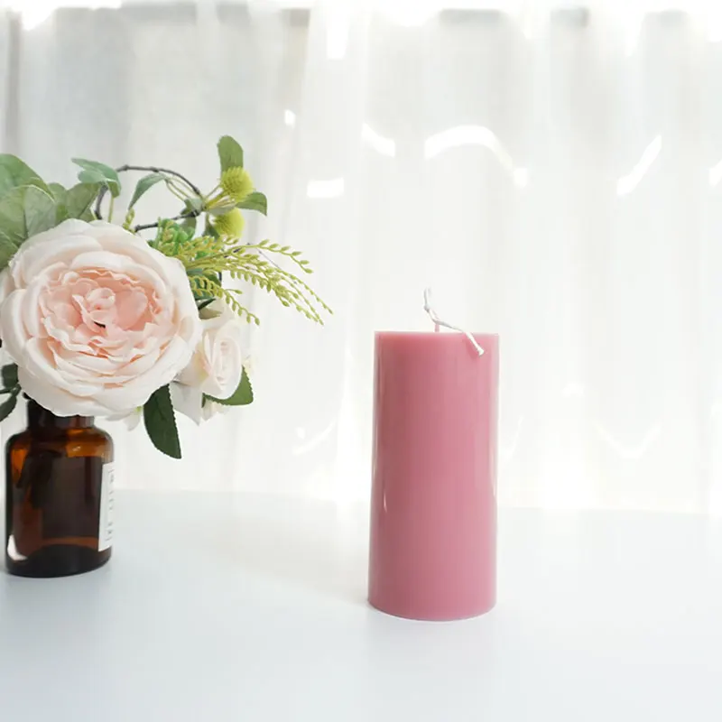 Description Picture 5 of item3D Handmade Cylindrical Candle Mould Home DIY Soap Candle Plastic Mold Christmas Wedding Party Decor Artcraft DIY Making Mould