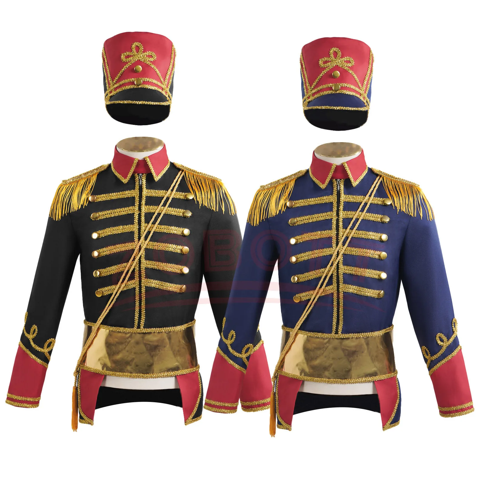 Adult Halloween Nutcrackers Costume Drum Trumpet Team Royal Honor Guard ...