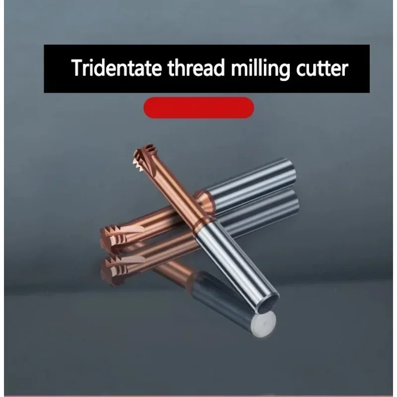 CNC Carbide Single Tooth Thread Milling cutter for steel M1.2-M12