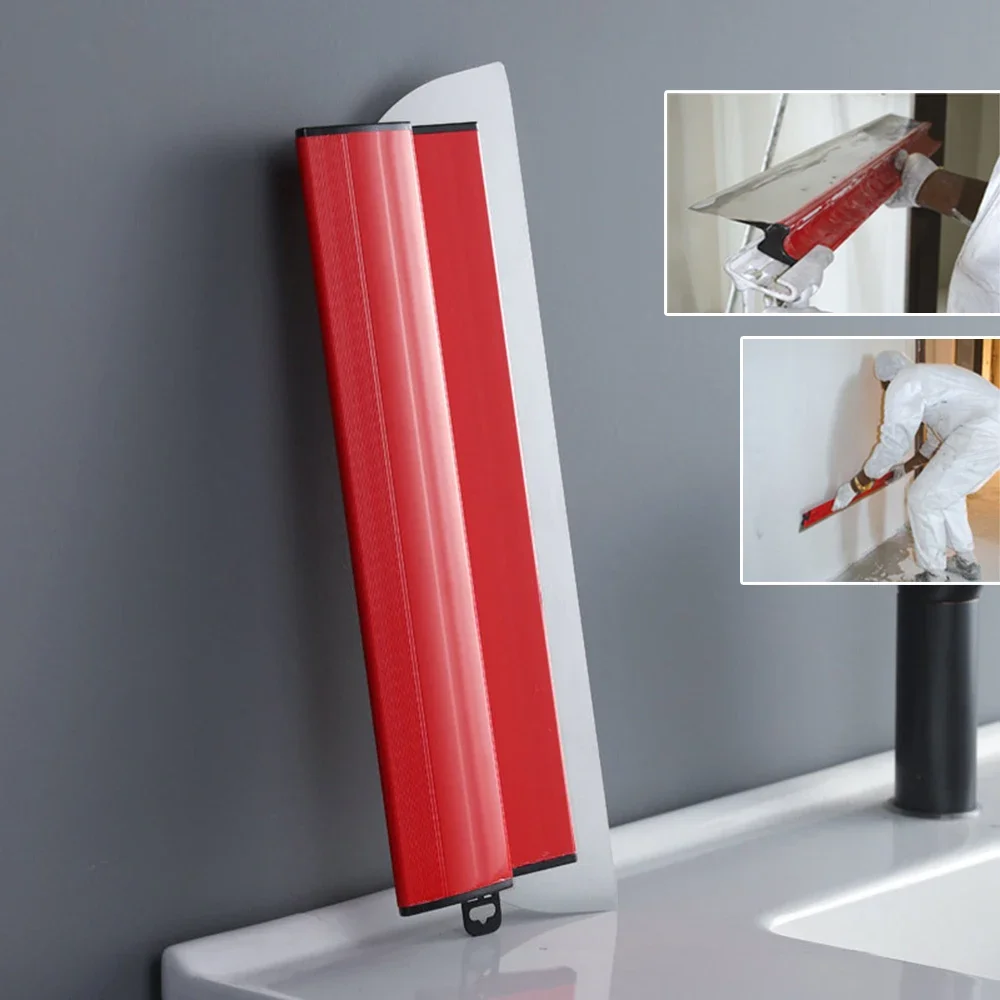 Description Picture 3 of item25cm/40cm Drywall Smooth Trowel Brush Wall Flexible Blade Spray Paint Finishing Putty Building Tools Wall Material Tools