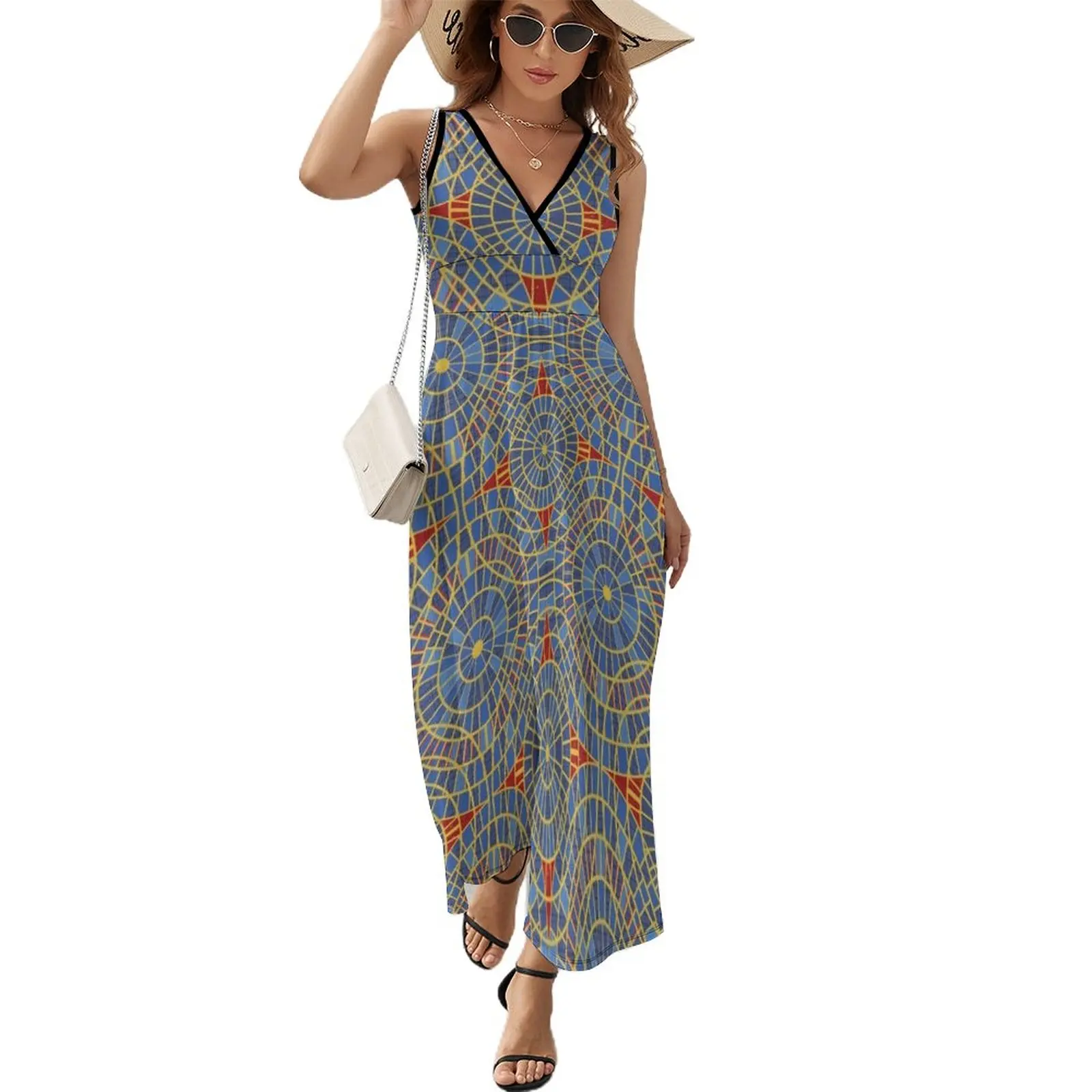 

DragonCon Marriott carpet: with details Sleeveless Dress long dress women summer women's evening dresses 2023