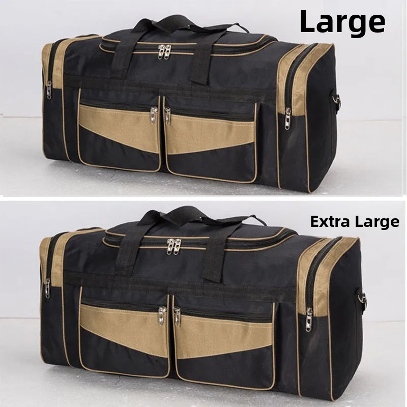 Extra Large Capacity Travel Bag Handheld Luggage 90L Men's Backpack Moving Home Clothes Storage Quilt Oxford Cloth Foldable - 3