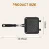 Grilled Sandwich Panini Maker,Bread Toast Breakfast Machine,Hot Sandwich Pan,Nonstick Aluminum Flip Pan,Kitchen Tool 6