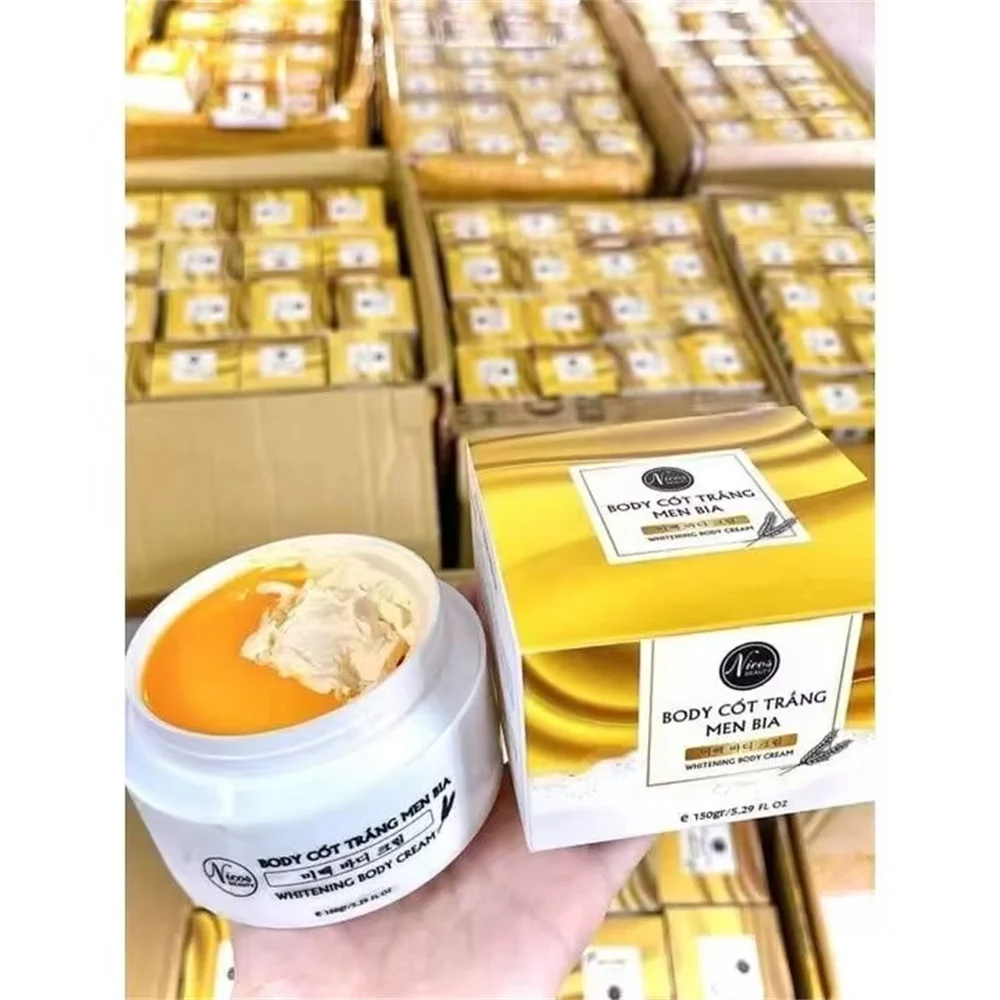 Kem Delsenng Trng Body Ct Trng Men Bia Nicos 150g trng s&aacute;ng chuy&ecirc;n s&acirc;u, dtisteng mm, mn, blanqueamiento corporal hidratante suav