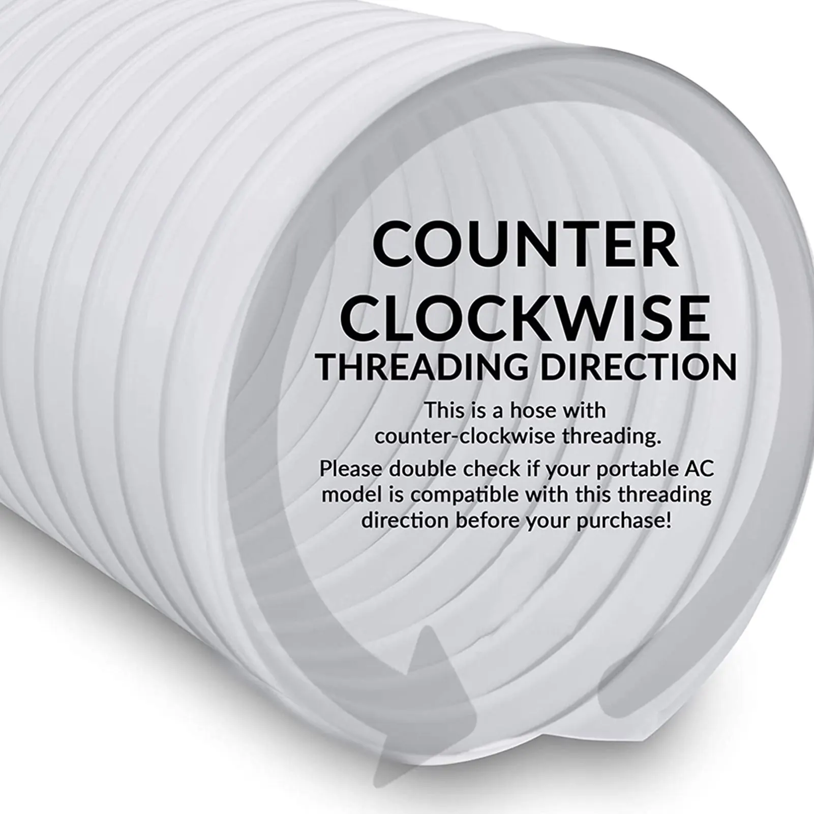 Rallonge De Tuyau Pour Climatiseur Portable - Connecteur 15 Cm En ABS Blanc - Filetage Universel Sens Horaire Et Anti-horaire