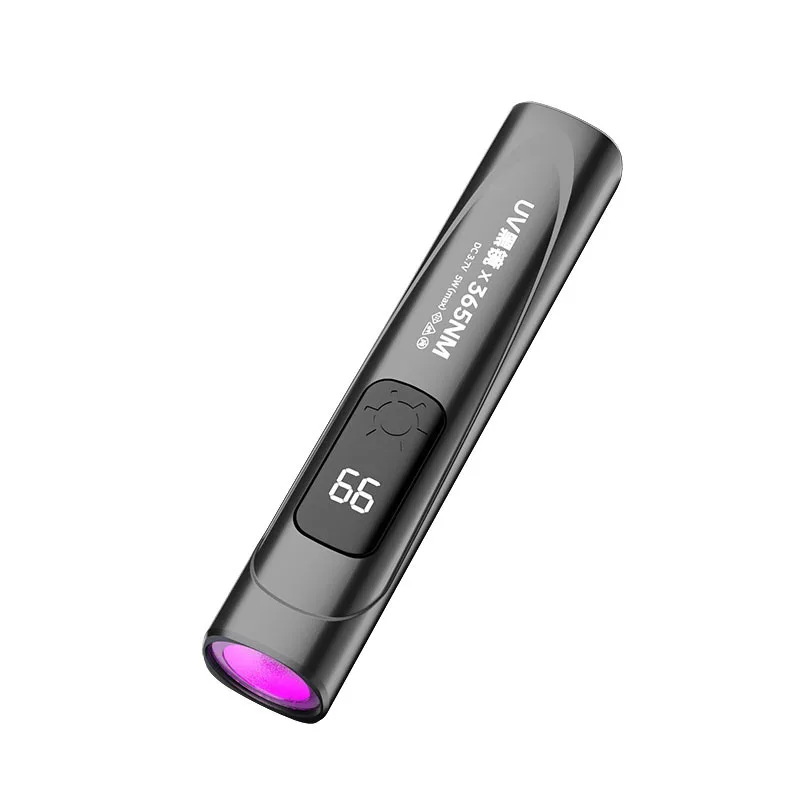 365nm UV 블랙라이트 손전등 휴대용 자외선 블랙라이트 애완동물 백선병 감지 지폐 확인 레진 경화용