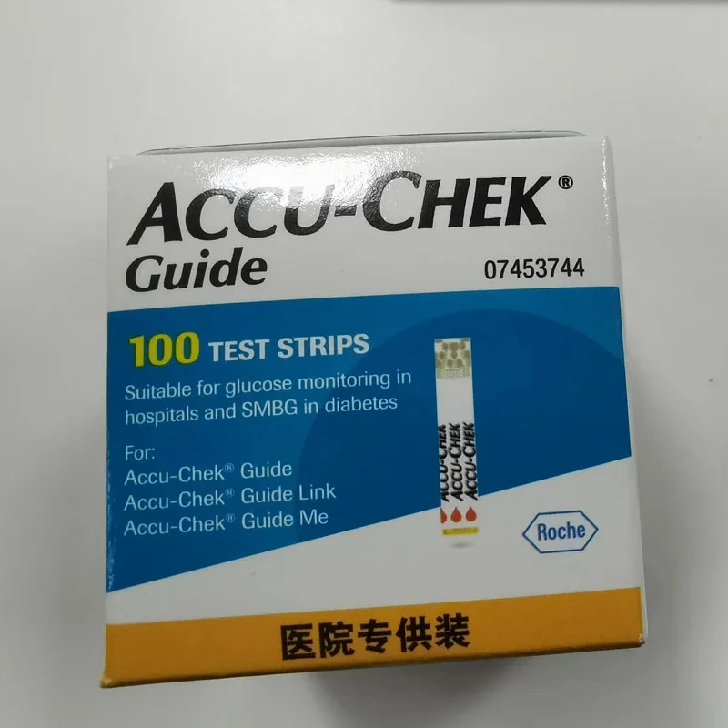 Roche Accuchek GuideBluetooth Transmission Blood Glucose Tester Measuring Instrument&50/100 Blood glucose test strip