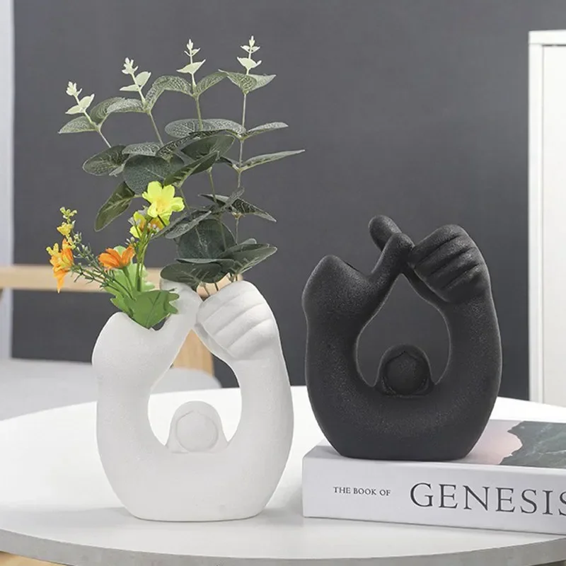 

Vilead креативный Скандинавская керамическая ваза, пампасная трава, стол, офисные украшения, аксессуары для гостиной, современный подарок лучшему другу