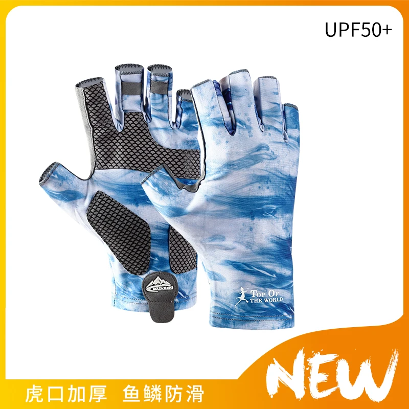 Fishing Gloves Ice Silk Anti slip Women Men Outdoor UV Protection