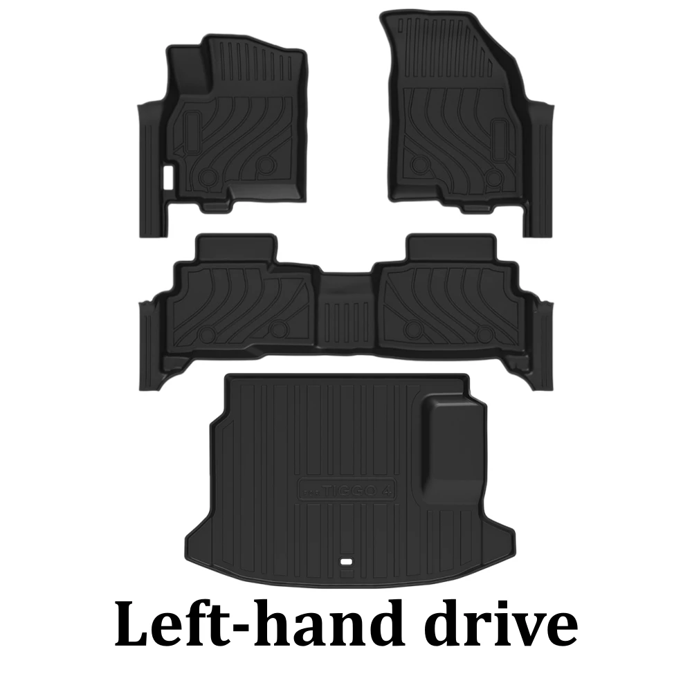 Chery Tiggo 4 Pro / Cross / Hybrid TPE Floor & Boot Mat Set with Sill Strips view 5