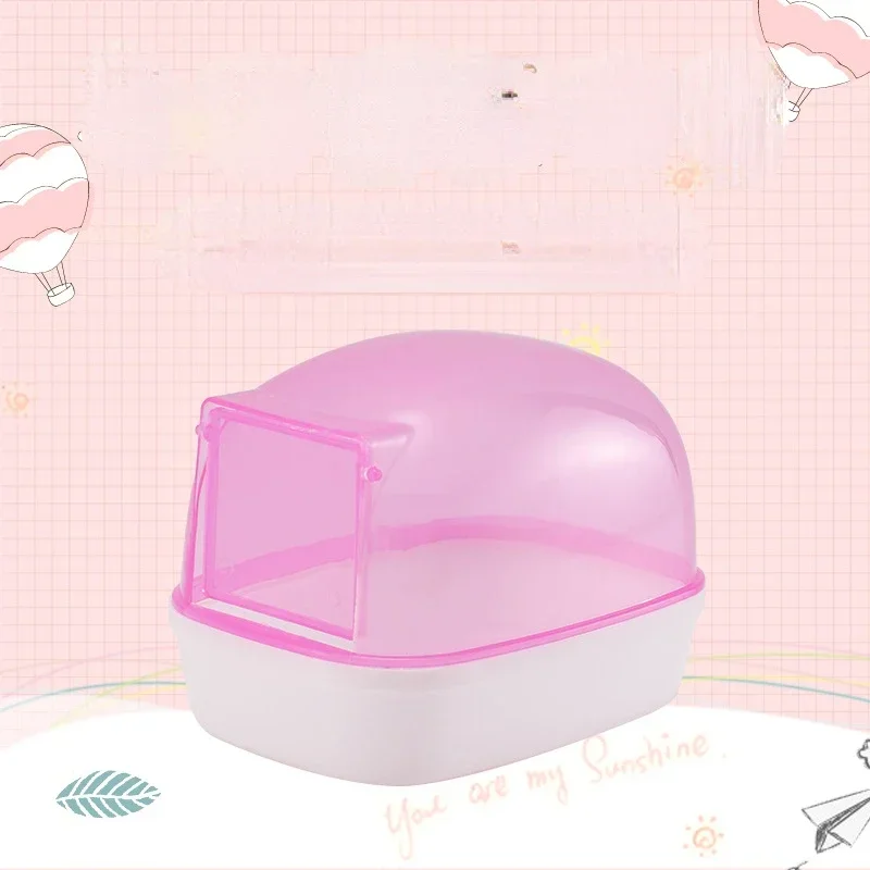 Hamster Bathroom Sauna Room Dust-Free Sand Bath Toilet Cleaning Room Bathtub Hamsters Accessories pet cleaning tools pet litter box