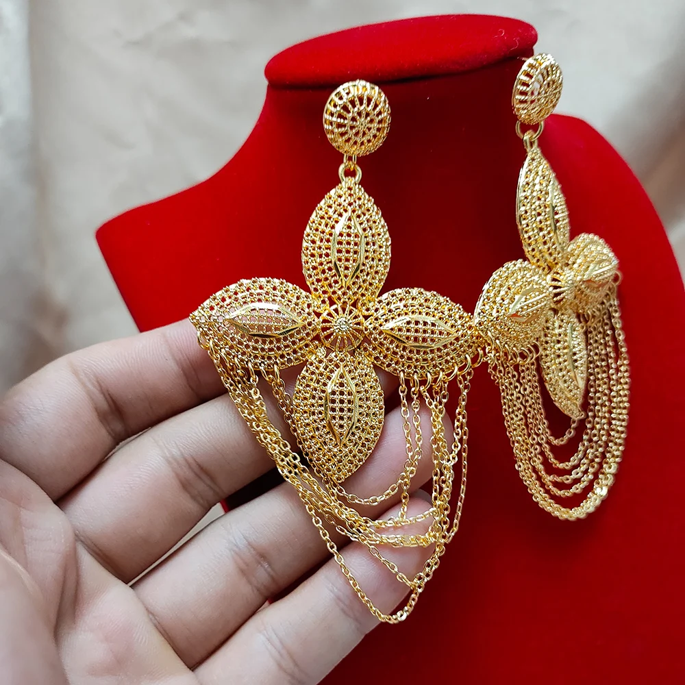 Gold Jewelry Dubai Earrings Dubai Fashion Gold Color Jewelry Wife