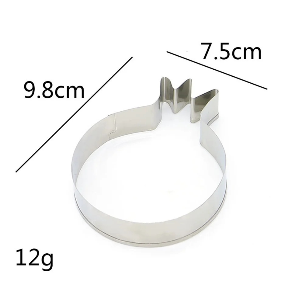 Stampino per biscotti - acciaio inox - 11cm - disegno a forma di mela
