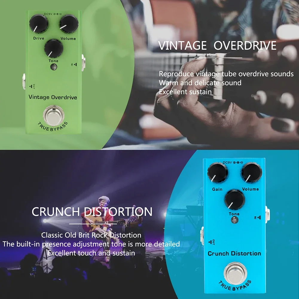 Electric Guitar Pedal Vintage Overdrive Distortion