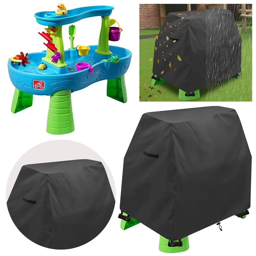 Kids Sand and Water Table Toys Covers Waterproof Outdoor Toys Cover Dustproof Anti-UV Fit for Step 2 Rain Showers Splash Pond