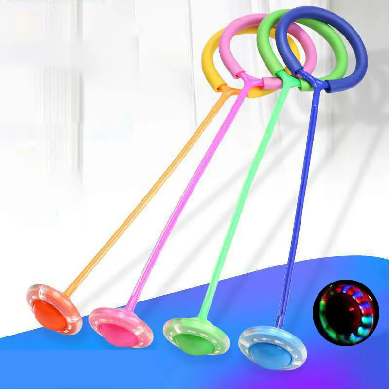 Flash Jumping Rope Ball Kids Outdoor Fun Sports Toy Led Bambini Jumping Force Reaction Training Swing Ball Giochi Genitore-Figlio