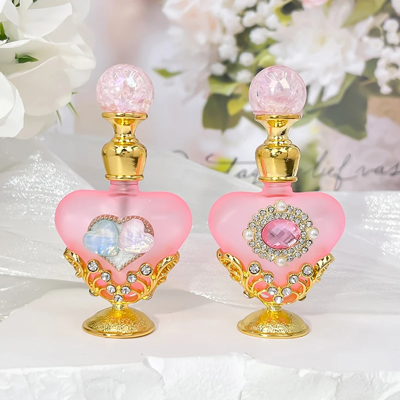 Heart Shaped Refillable Perfume Oil Bottle 5ml