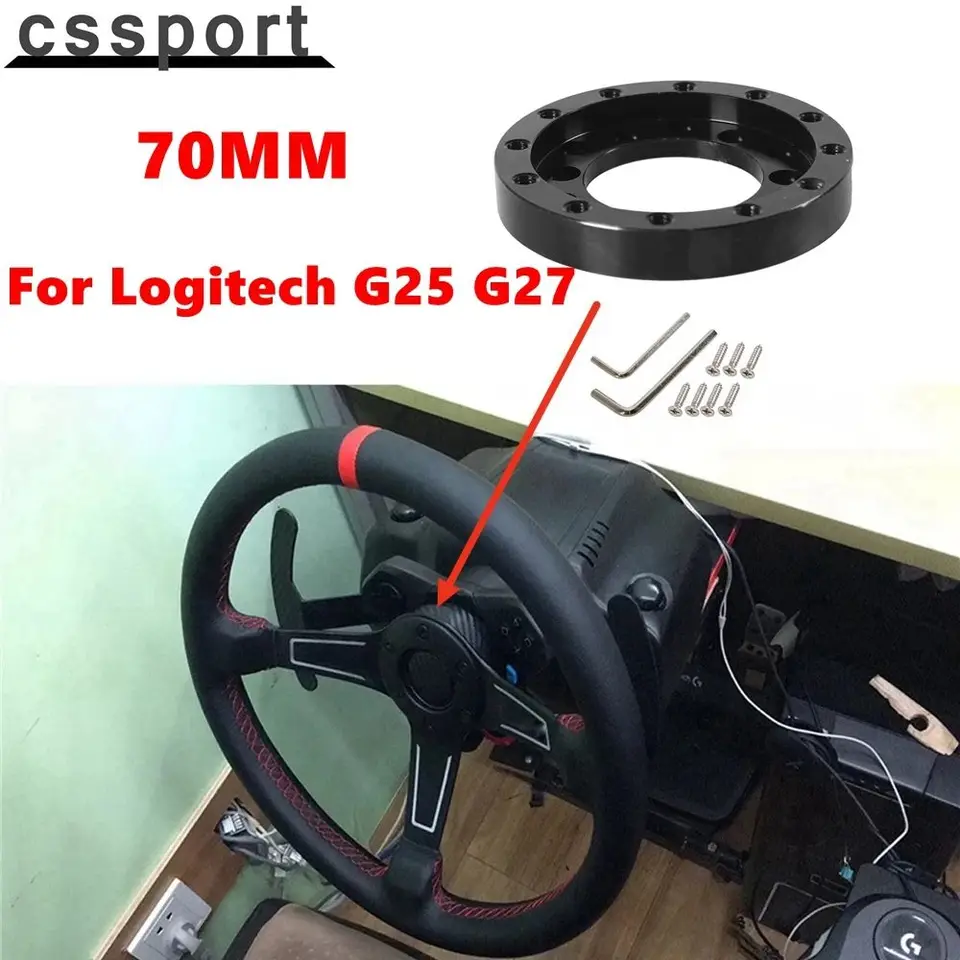 Piastra Adattatrice Per Volante 70 Mm – Per Logitech G25, G27, G29, G920, Compatibile Con Volanti 13-14 Pollici