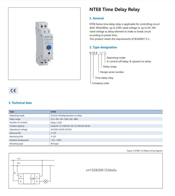 RELÉ TEMPORIZADOR CHINT G NTE8-B 1S-10S 220V ON DELAY - Dicomp - Tecnologia  para conectar o mundo