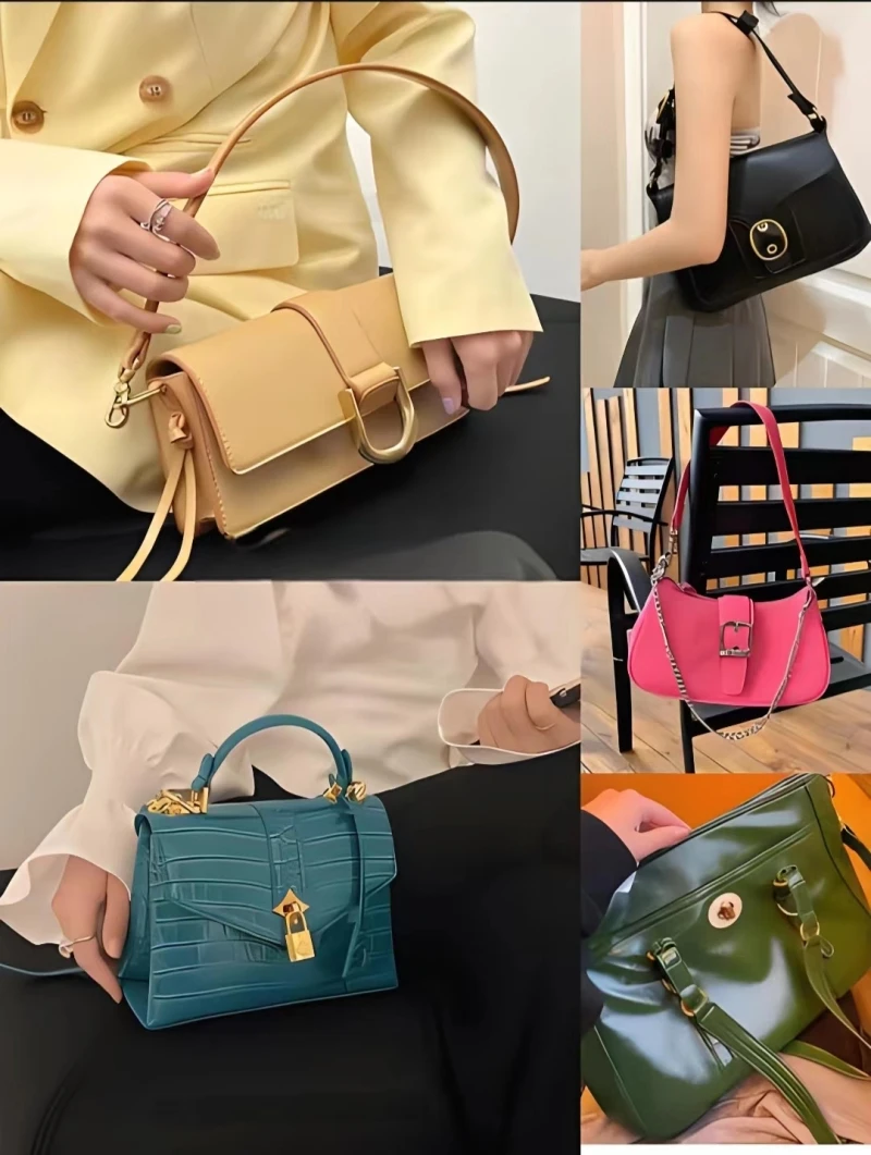 

Women Bag Leather PU Comfortable Handbag Classic Crossbody Soft Large 2024 Capacity _DGZH-6868_