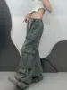 American trend 2024 new street summer loose fitting work jeans for men and women straight leg multi pocket casual pants y2k 2