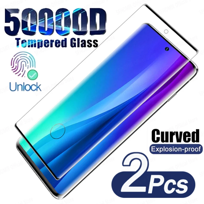 2 Pezzi Di Vetro Temperato Curvo Per Samsung Galaxy S23 S24 S20 S21 S2 Plus Ultra Fe Screen Protector Nota 10 9 20 Plus S10 S9 Glass