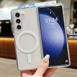 Magsafe Transparent Magnetic Phone Case with Wireless Charging Protection - Galaxy Z Fold 3