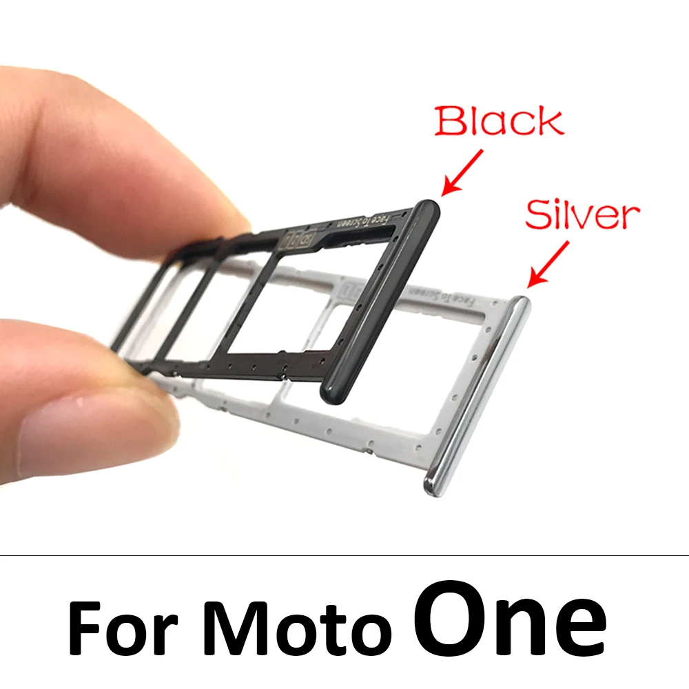 10Pcs, 모토로라 모토 원 매크로 액션 줌 하이퍼 퓨전 플러스 SIM 카드 트레이 슬롯 홀더 교체 부품용 SiM 트레이