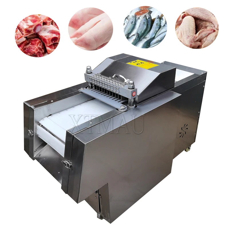 

Commercial Beef Cutter Automatic Duck Dicer Cube Chicken Frozen Slicer Machine Meat Cutting Equipment For Meat Processing