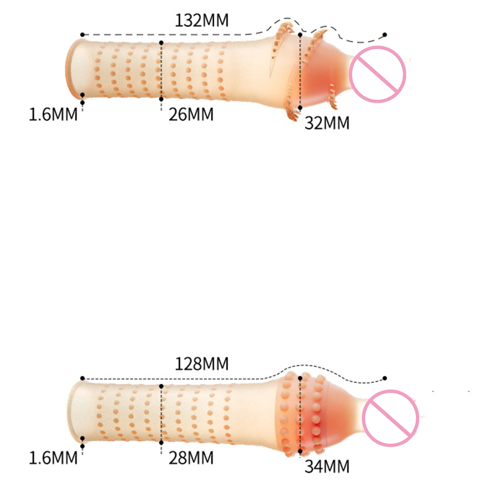 Clitoris Stimulation Particle Enlarge Condom With Tendril Sex Toy For Men G-spot Thicken Penis Sleeves Erotic Product Adult Shop