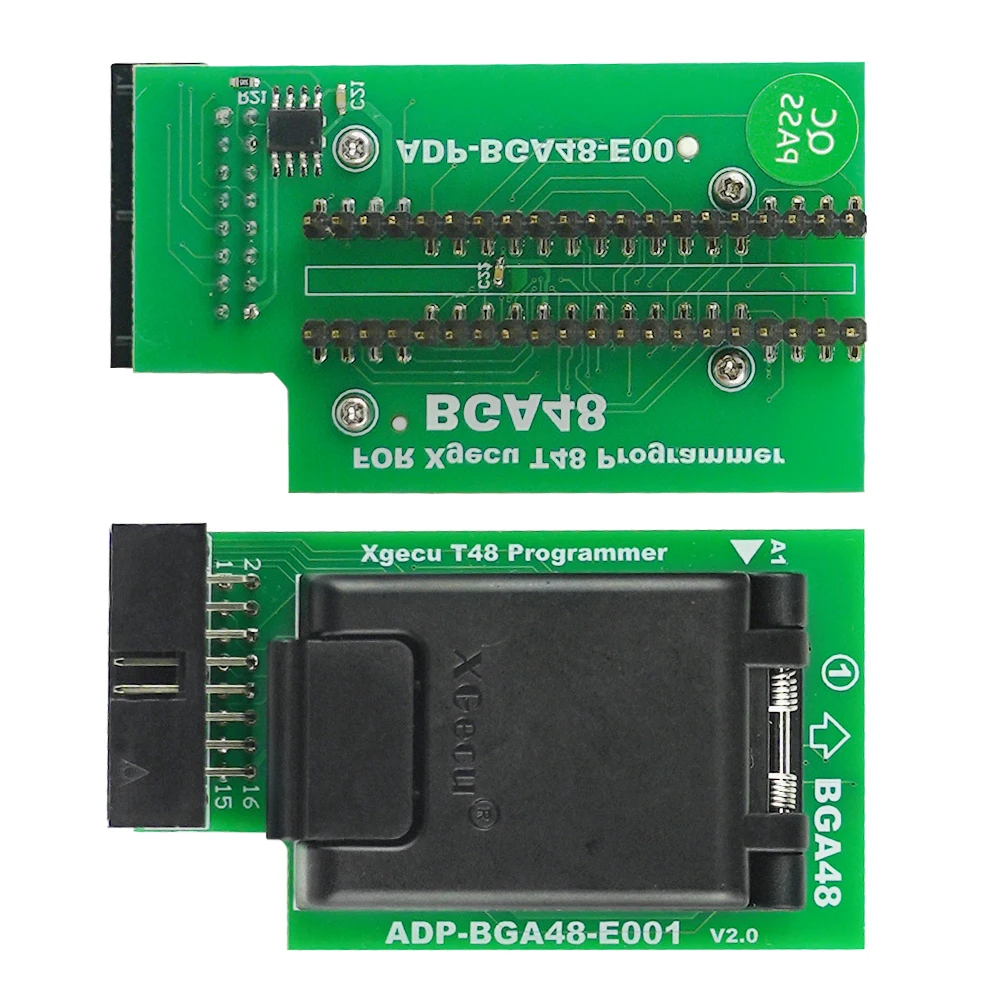 NAND 플래시 BGA63 칩 패키지용 오리지널 XGecu T48 프로그래머 BGA63 10.5X13mm 어댑터 ADP-BGA63-E001 새롭게 업그레이드됨